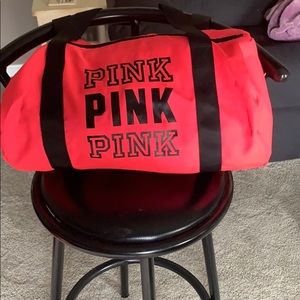 PINK mini duffle bag